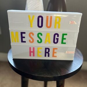 Pillowfort LED Your Message Here Light Box